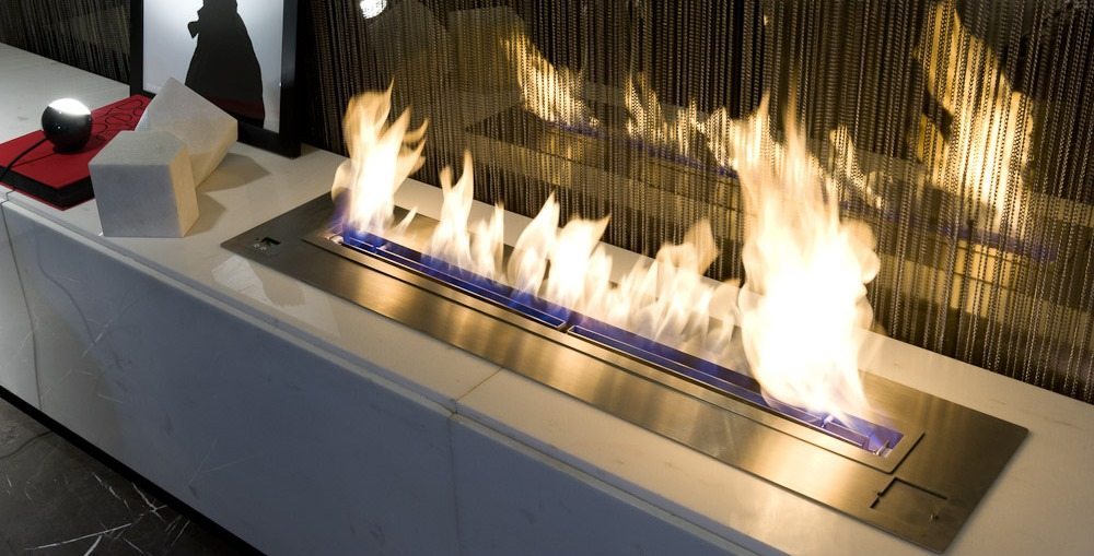 cheminée bio ethanol inox de table design et moderne
