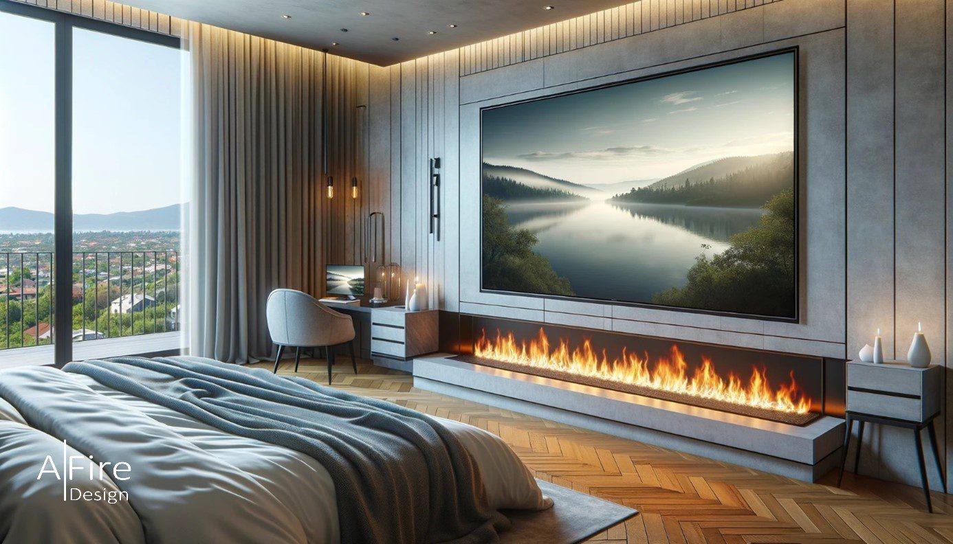 Water vapor fireplace for bedroom decoration